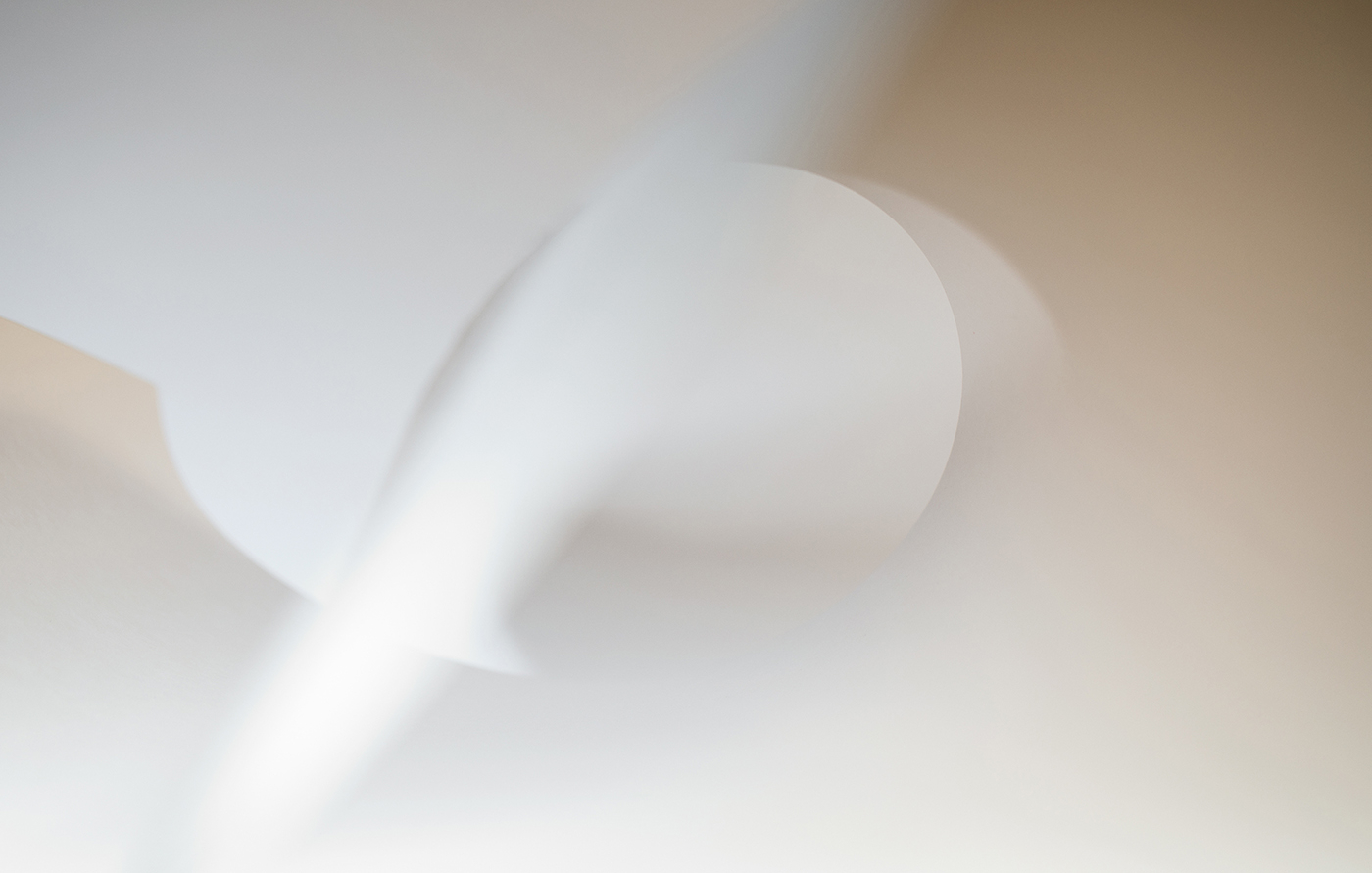 An abstract image of paper and light